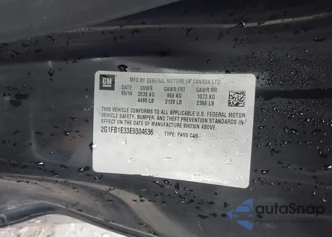 2014 Chevrolet Camaro 1Lt z USA, uszkodzony, nr VIN 2G1FB1E33E9304636